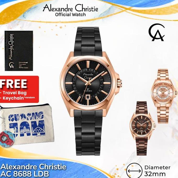 Alexandre Christie Wanita AC 8688 LDB AC 8688 AC8688LDB Stainless Steel