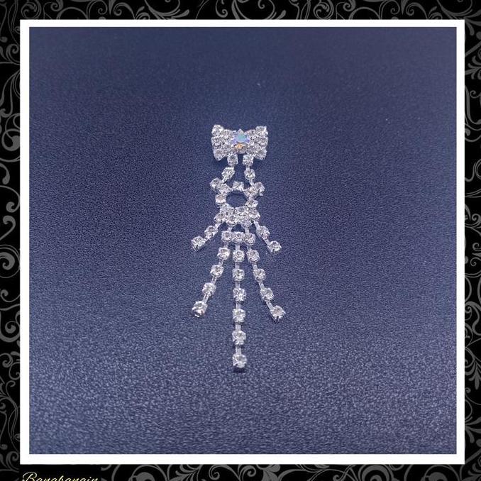 Bross pita kristal wanita premium bros brooch BBKKP