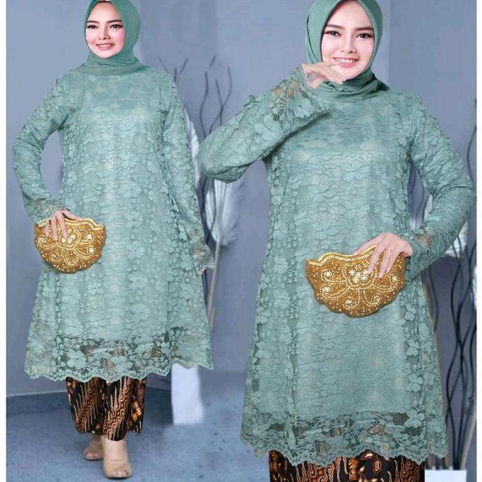 iragading - Atasan kebaya Jumbo Kondangan brukat modern Panjang Wisuda Baju Wanita Remaja