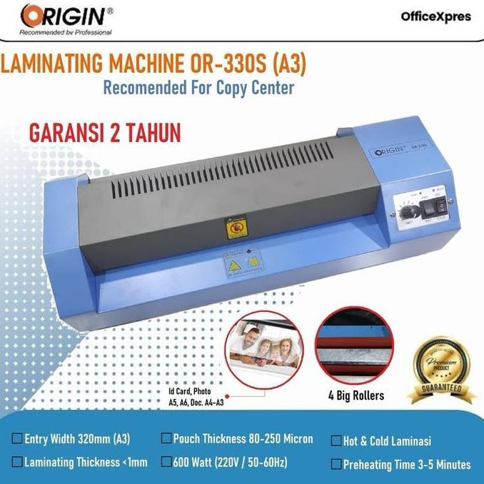 Murah Mesin Laminating  Origin Or-330S / Mesin Laminating Ukuran A3