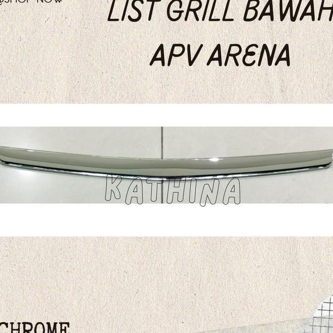 List Grill Bawah Mobil Suzuki Apv Arena Cover Bumper Depan Chrome Terbatas