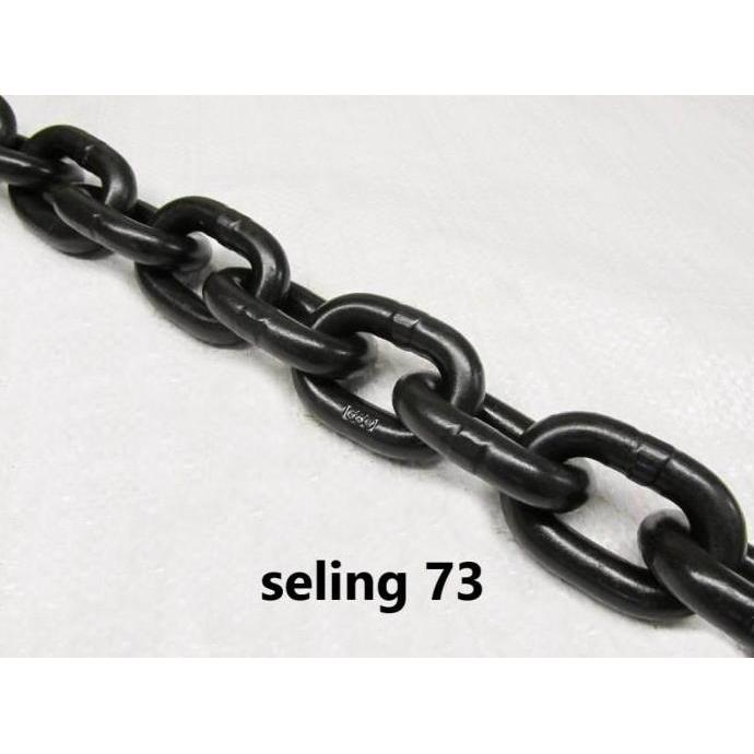 Rantai Baja G80 10Mm / Chain Block 10Mm / Rantai Baja Hitam 10Mm