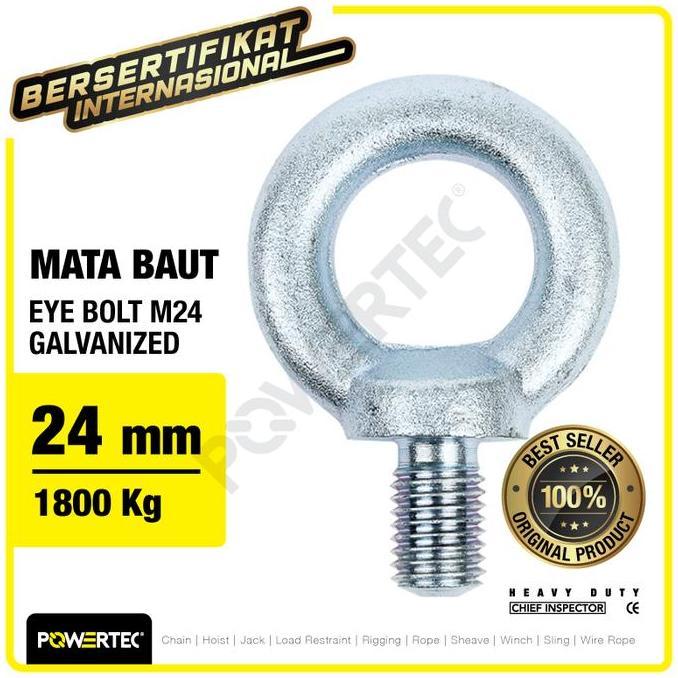 Eye Bolt / Mata Baut Galvanized M24 POWERTEC