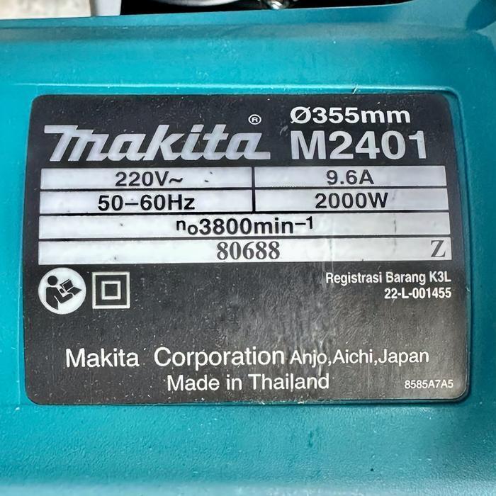 Maktec Mt243 Mesin Gerinda Potong / Gerinda Duduk / Cut Off 14 Inch Original Dan Terpercaya