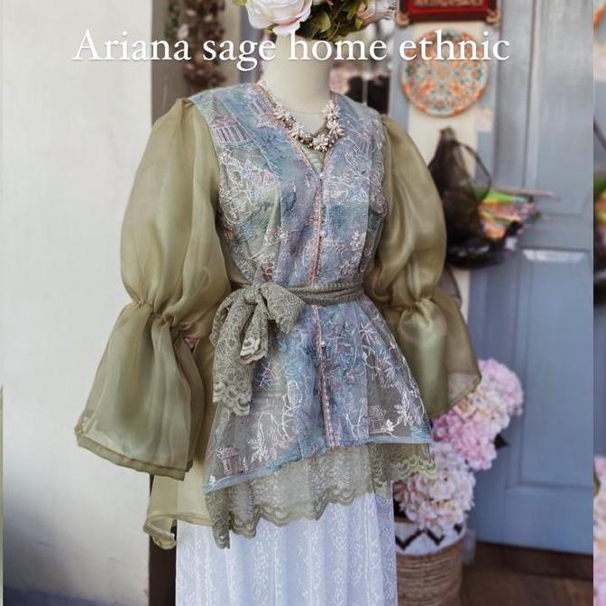 BEACHYLOOKS ATASAN LEBARAN ARIANA KEBAYA WISUDA KONDANGAN OUTFIT PESTA ATASAN SIMPLE ELEGANT