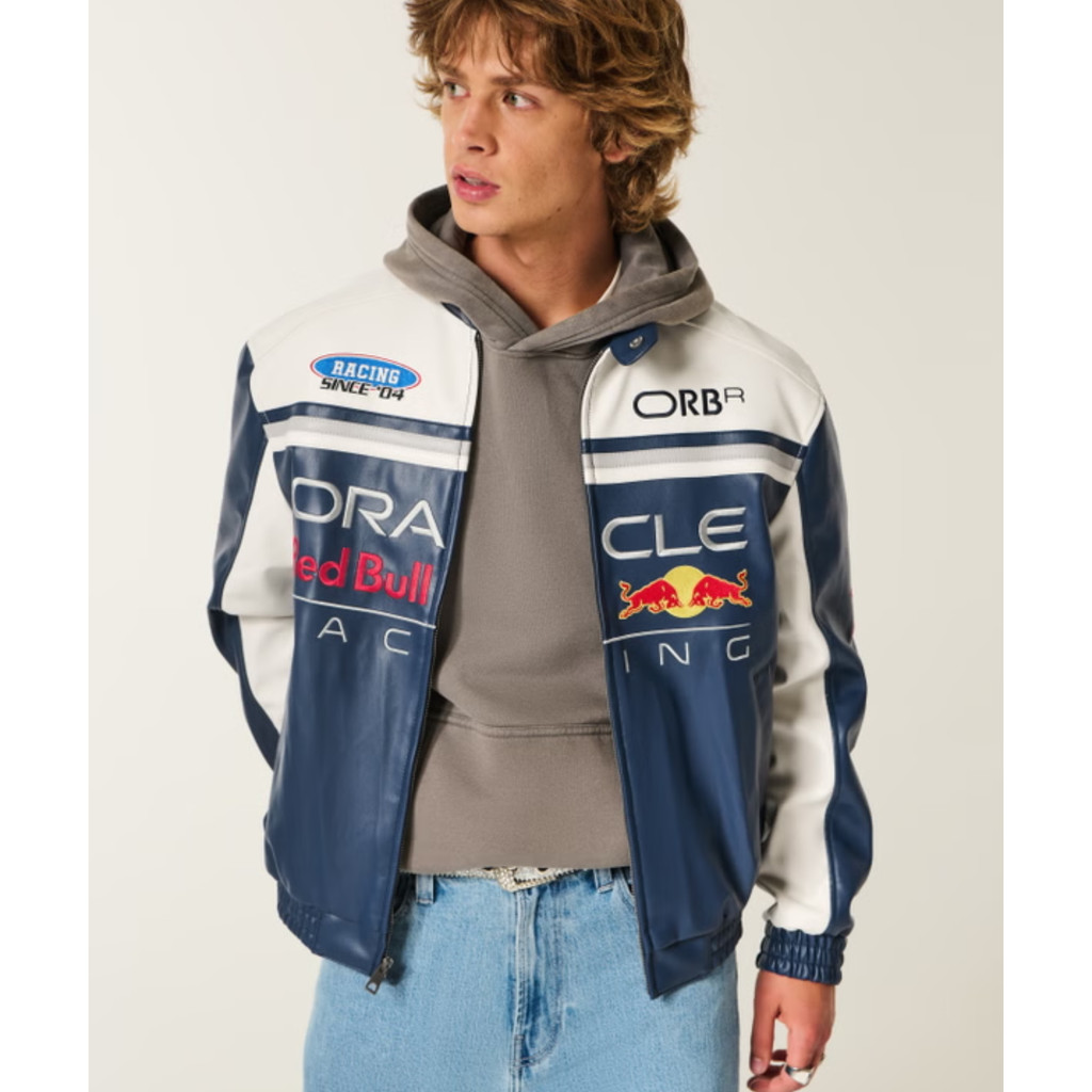 Oracle Red Bull Racing Graphic Faux Leather Jacket