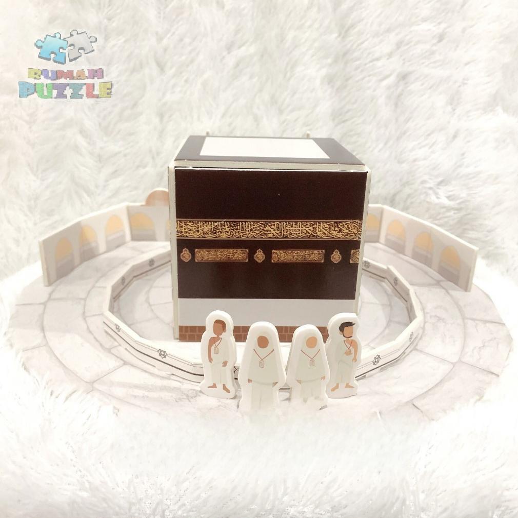 big promo puzzle 3d diy bahan foam & paper mainan puzzle edukasi anak - kabah | mekkah | mekah