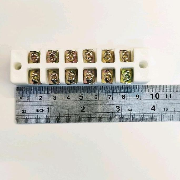 terminal keramik.  terminal blok keramik. 6pole.