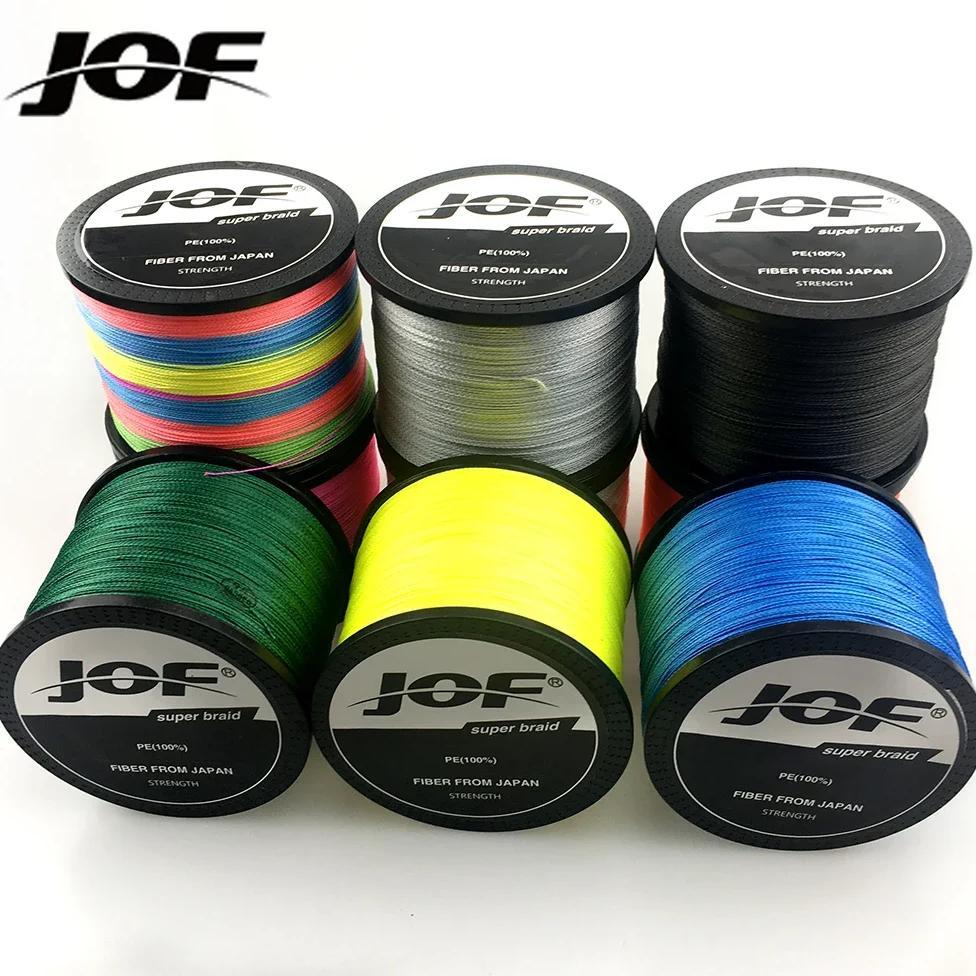 JOF X8 Fishing Line 100/300/500/1000M PE Braided Super Strong 18-78LB Multifilament Smooth Saltwater