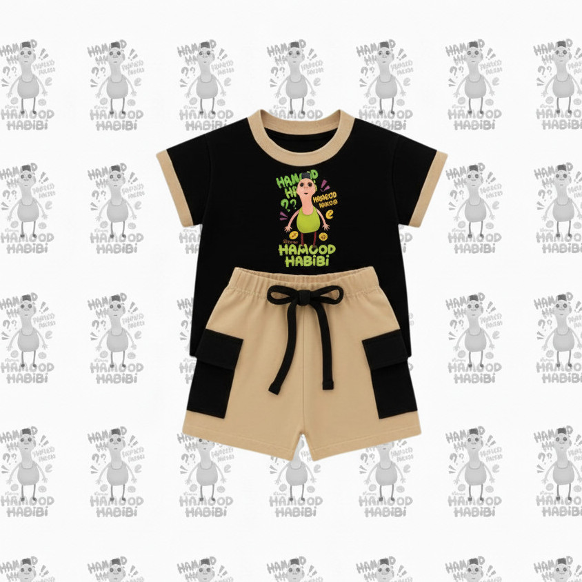 Baju Setelan Anomali Hamud Habibi Anak Laki-Laki dan Perempuan usia 1-6 Tahun