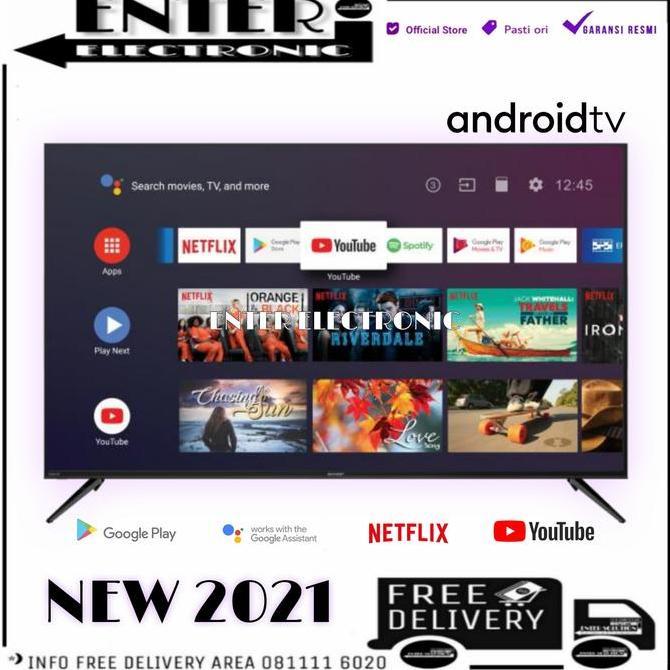 Terlaris Sharp Led 4Tc70Ck3X - Smart Android Tv 70 Inch Uhd 4K Hdr 4T C70Ck3X