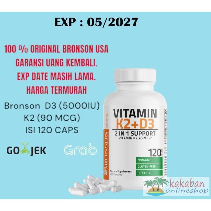 Bronson Vitamin K2 D3 5000 iu 250 caps