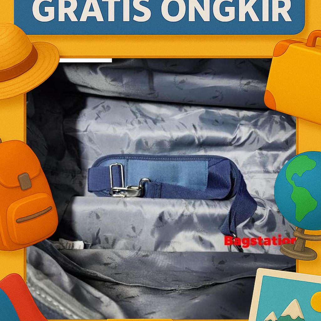 Tas Pakaian Cabin Travel Bag Troli Polo Classic Roda L Original Import Tas Pria