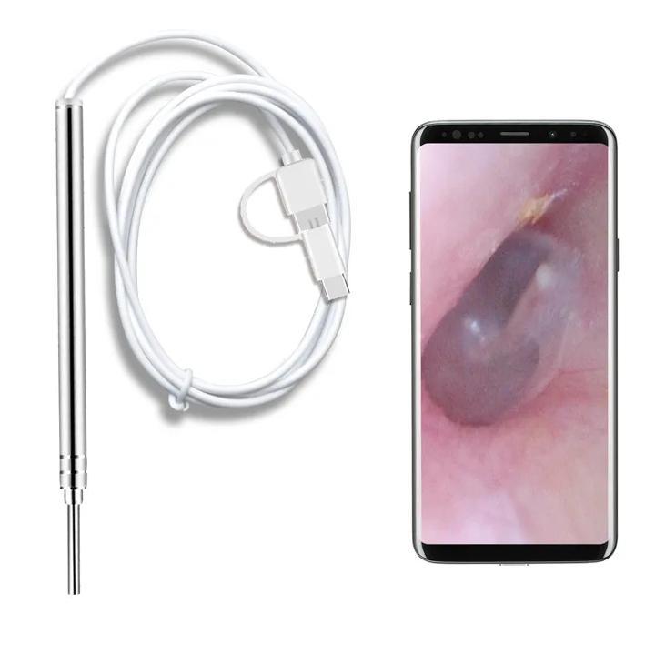 2MP 3.9mm EarPick Endoscope Camera Ear Wax Removal Otoscope Inspection Earscope Cleaner 3in1 USB Ear