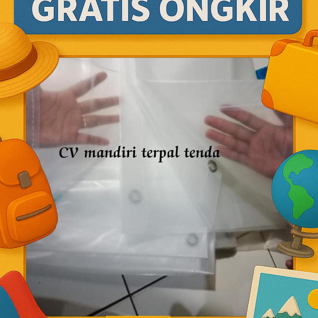 Terpal Plastik Bening Ukn 4X8