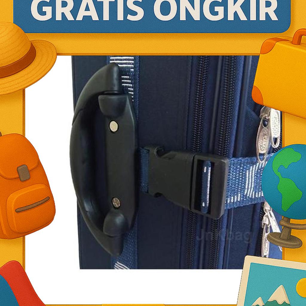 Koper 20 Inch Polo Gear Polo Twin Bahan Kain Original Ukuran Kabin