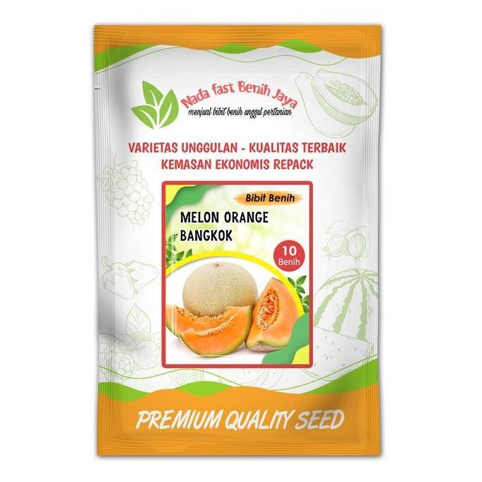 10 biji Benih buah melon orange bangkok - bibit melon orange