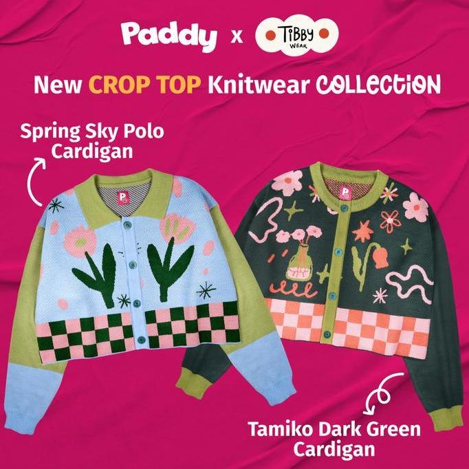 Paddy Knitwear Collaboration with Tibby Wear - Cardan Rajut Motif Kardan Baju