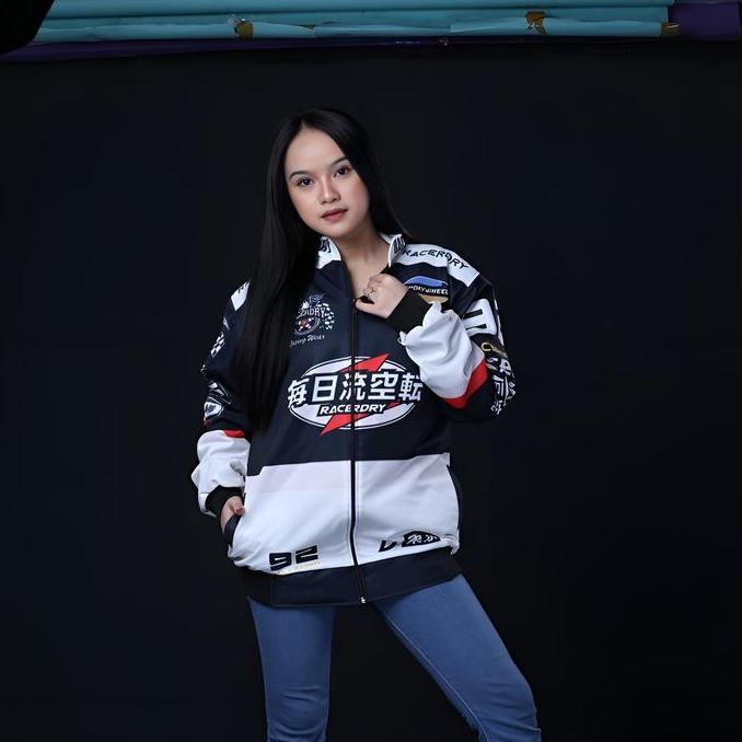 Jaket Nascar Motif Printing Jaket Pria Wanita Racing Jepang Distro Racerdry Bomber Tebal Kain Panjan