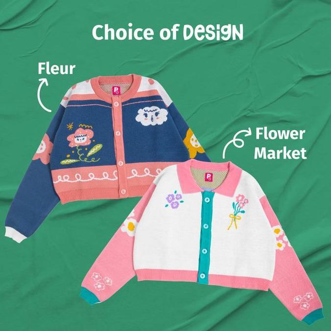 Paddy Knitwear Collaboration with Clea by Rocha - Cardan Rajut Sweater Kardan Baju