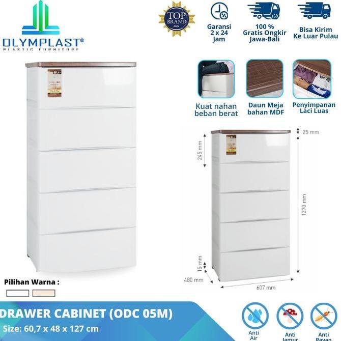 PODIA.STARMAN - OLYMPLAST DRAWER CABINET ODC 5 LACI TEMPAT PENYIMPANAN SERBAGUNA