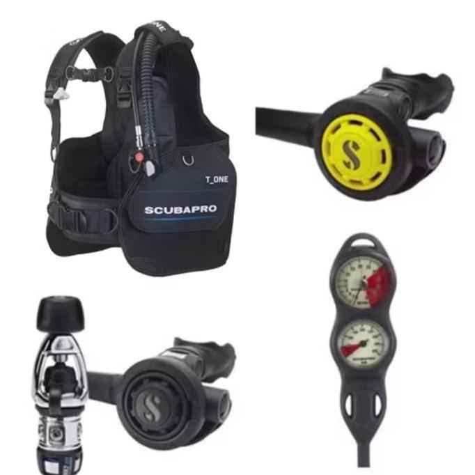 Promo Scubapro BCD T-One package with Regulator plus Octopus plus Gauge Diskon
