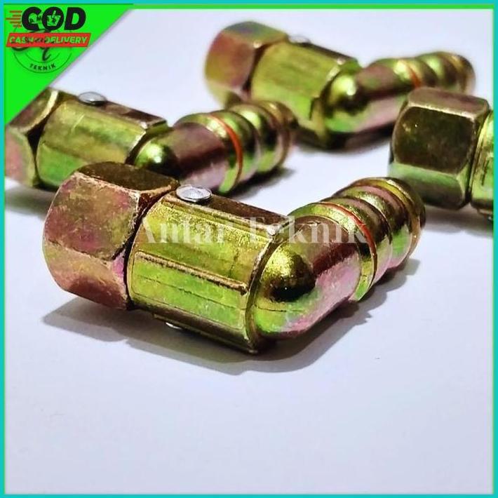 Nepel Kompor Gas Sambungan L Untuk Kompor Panggangan /Roaster Canggih