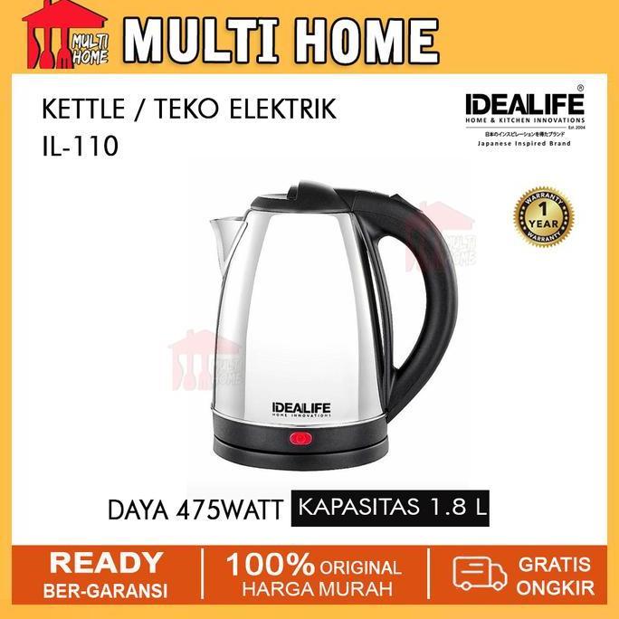 Electric Kettle Idealife IL-110 Teko Listrik Low Watt