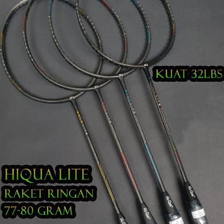 Raket Badminton HIQUA HI-QUA LITE GOLD/CHAMO/BLUE/RED LITE RINGAN 5U
