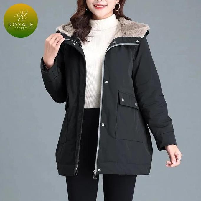 Jacket Bulu Wanita Jacket Winter tebal Jacket musim dingin