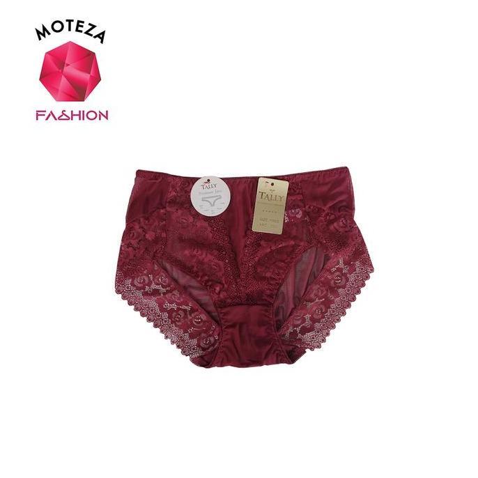 Murah Tally 892 CD Celana Dalam Wanita Bahan Satin Mix Renda Brokat Seksi | Free Size Fit XL XXL Nya