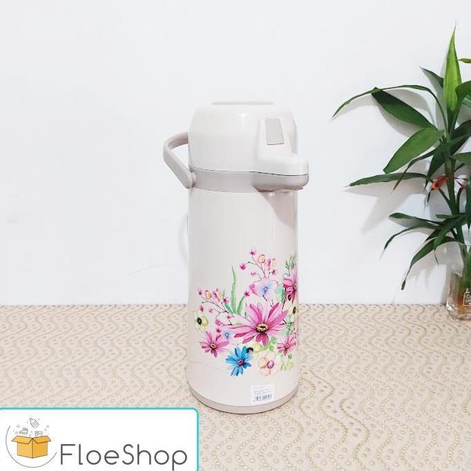 HARGA DISC - Termos Air Panas Pompa Pijit Pencet Besar Lion Star 2 Liter