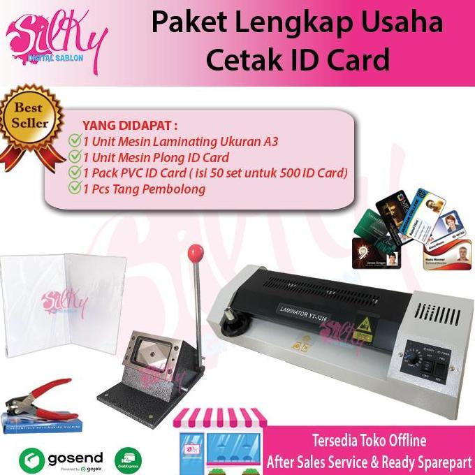 Murah Paket Cetak Id Card / Paket Usaha Cetak Id Card / Mesin Laminating / Pvc Id Card / Plong Id Ca