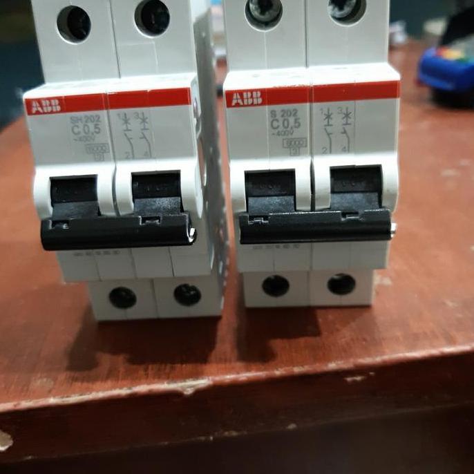 BEBAS ONGKIR - mcb ABB 2P 0,5A