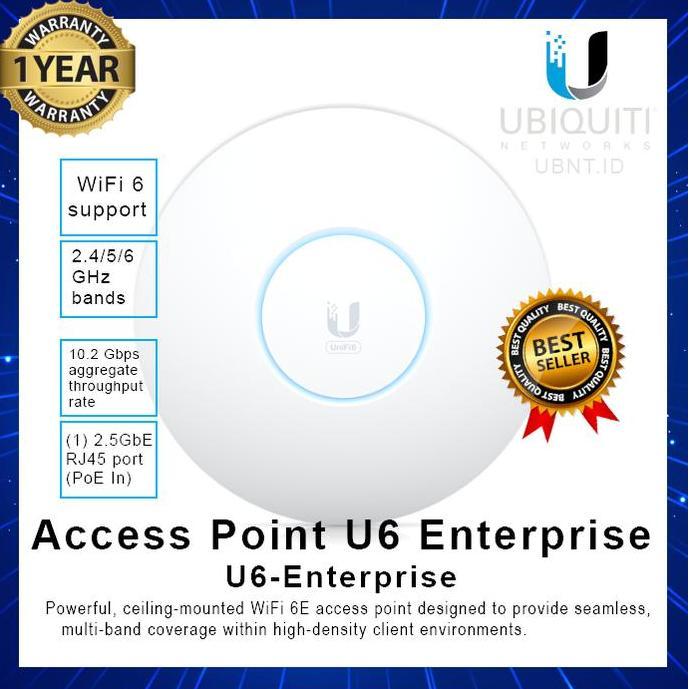 TERBARU - Ubiquiti Access Point U6 Enterprise U6-Enterprise