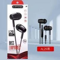 HOT Headset Handsfree Earphone L29 Extra Bass With MIC ClearJack 3.5 Universal Stereo