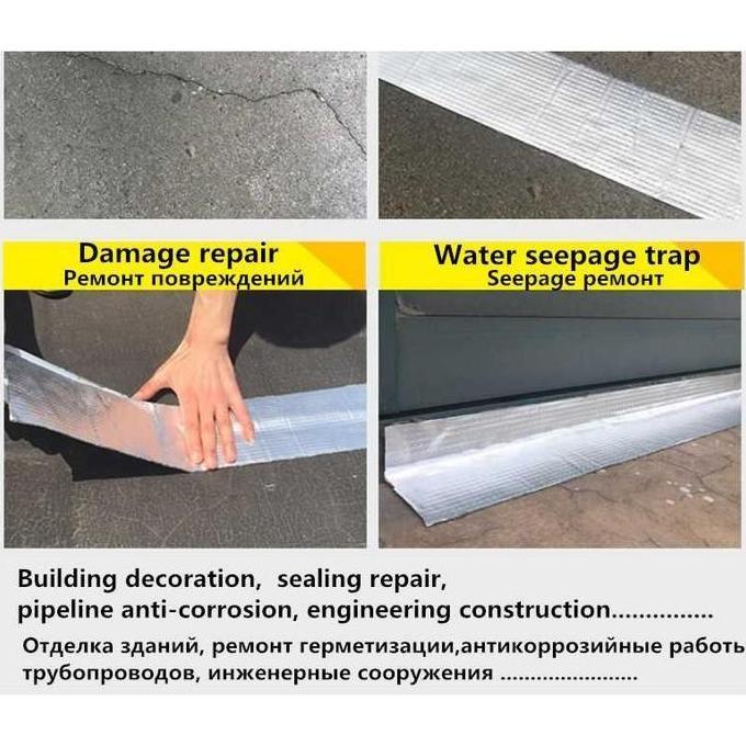 JOVANASHOPID Lakban Aluminum Foil tambal semen genteng asbes plafon talang bocor