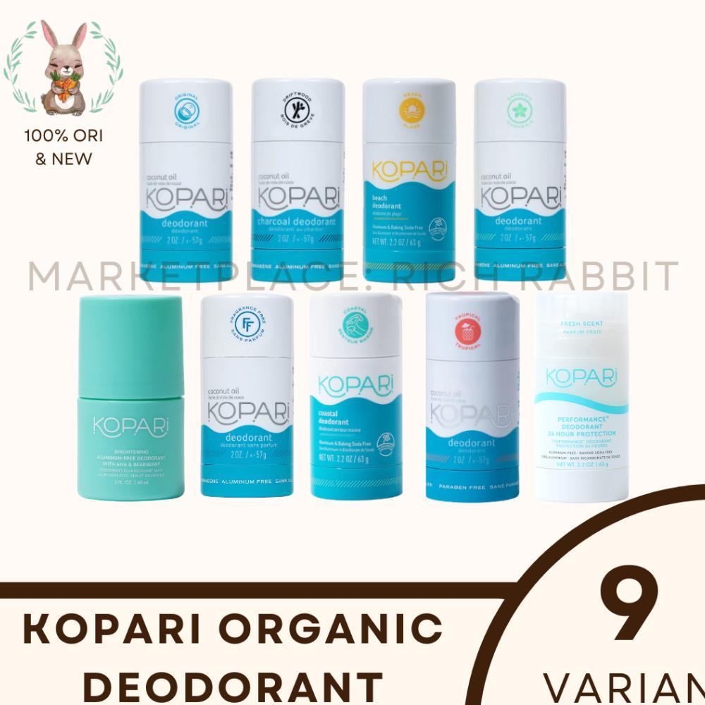 DelOnA- Kopari Organic Deodorant Charcoal Beach Gardenia Tropical Coastal CBD
