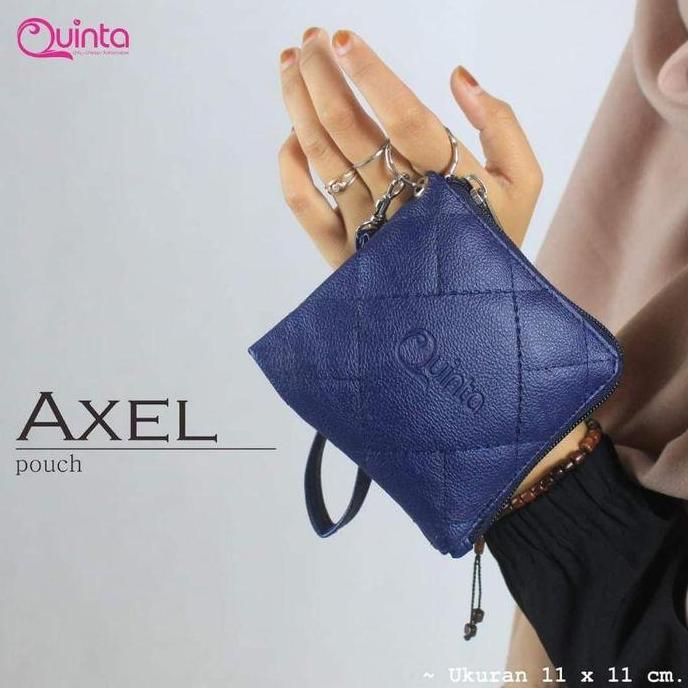 Key- Quinta Dompet Mini Axel Pouch / Dompet Kunci Mobil / Dompet  Gantungan Kunci / Dompet Koin By Q