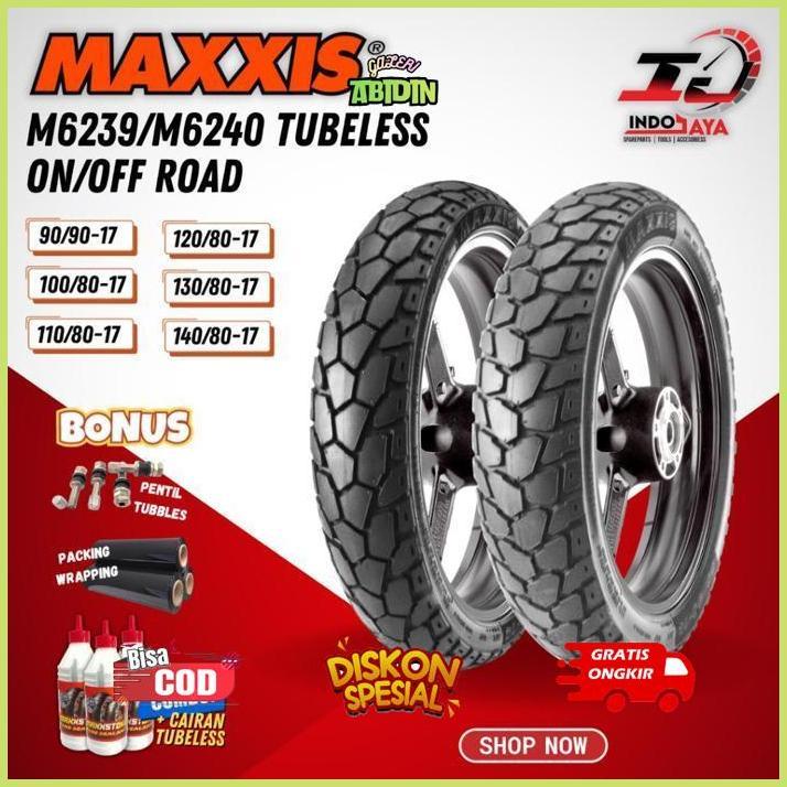GALERIABIDIN BAN MAXXIS M6239 / M6240 ( 70/90 - 80/90 - 90/80 - 90/90 - 100/80 - 110/80 - 120/80 - 1