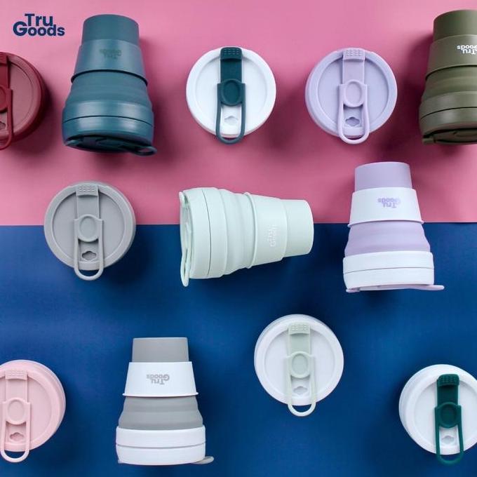 Foldable Cup Premium Tru Goods / Gelas Kopi Lipat 475 ML - Cup