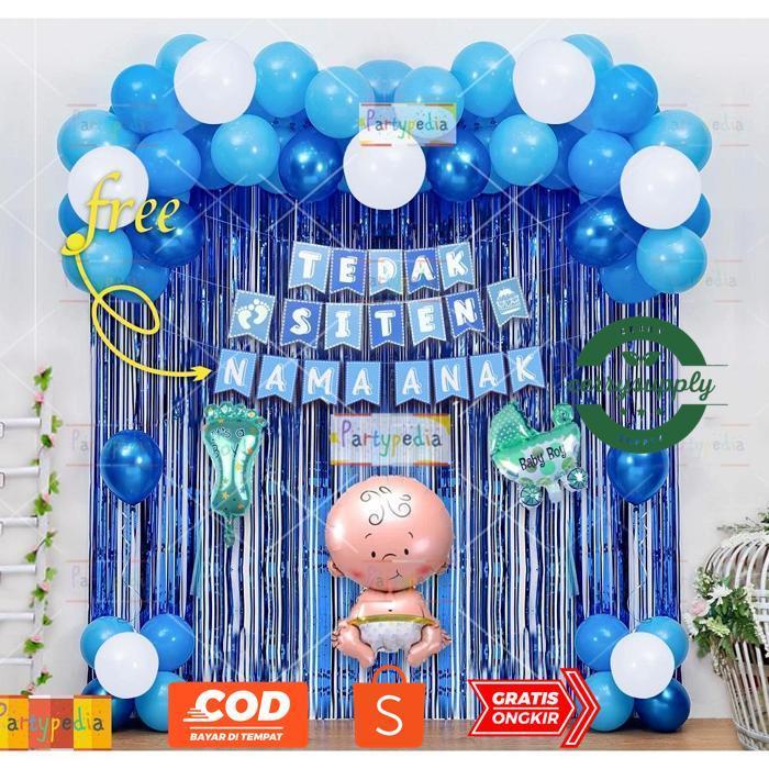 CERRYSUPPLY PAKET DEKORASI TEDAK SITEN ANAK/BAYI LAKI-LAKI PREMIUM