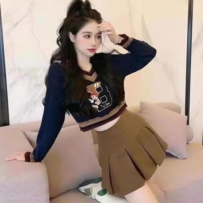 Setelan Import Wanita Baju Ootd Import Terbaru Setelan Rok Import Fashion Baju OneSet Import Terbaru