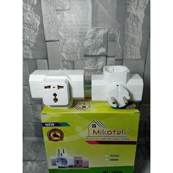 Stop Kontak T Arde Include Kaki 3 Universal Colokan Listrik 3 Lubang