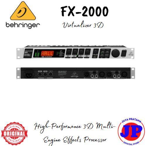 TERLARIS Behringer Virtualizer 3D FX2000 Effect Vocal Original Efek FX-2000