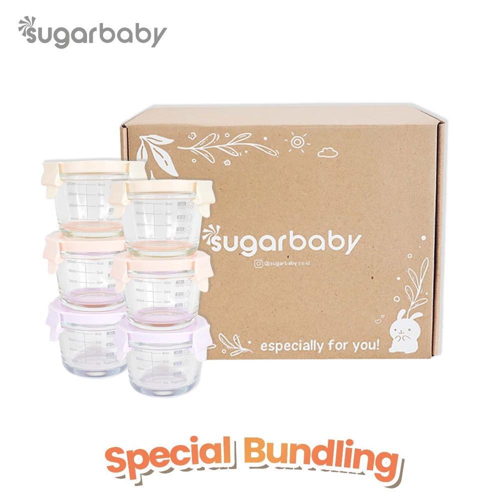 HOT DEALS Sugarbaby Glass Jar Bundling/Food Container/Peralatan Makan Bayi MPASI / Wadah Mangkok Bay