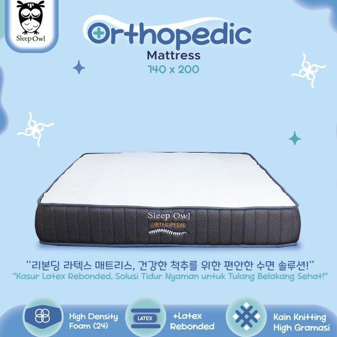 SLEEP OWL ORTHOPEDIC Kasur Busa Rebonded Latex 140 x 200