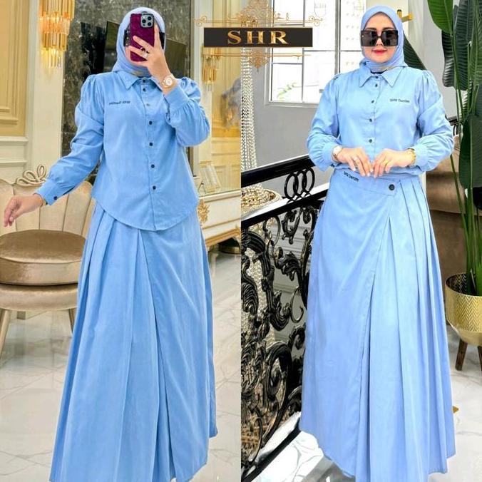 NEW READY SETELAN  ROK Wanita SKIRT DENIM SOFT SWEDE ORI SHR