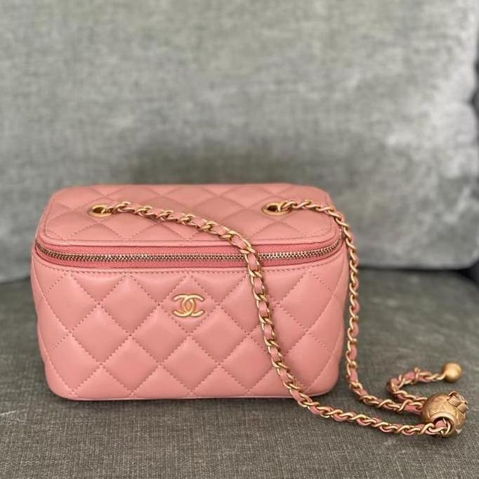 Orinal - Chanel Camera Bag Pearl Crush Peach Pink/ Salmon GHW Should