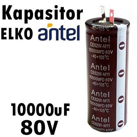 KAPASITOR ELCO AUDIO 10,000/80V BODY STANDAR 10.000/80V CAPACITOR CAPASITOR ELKO 10.000 MIKRO 80 VOL